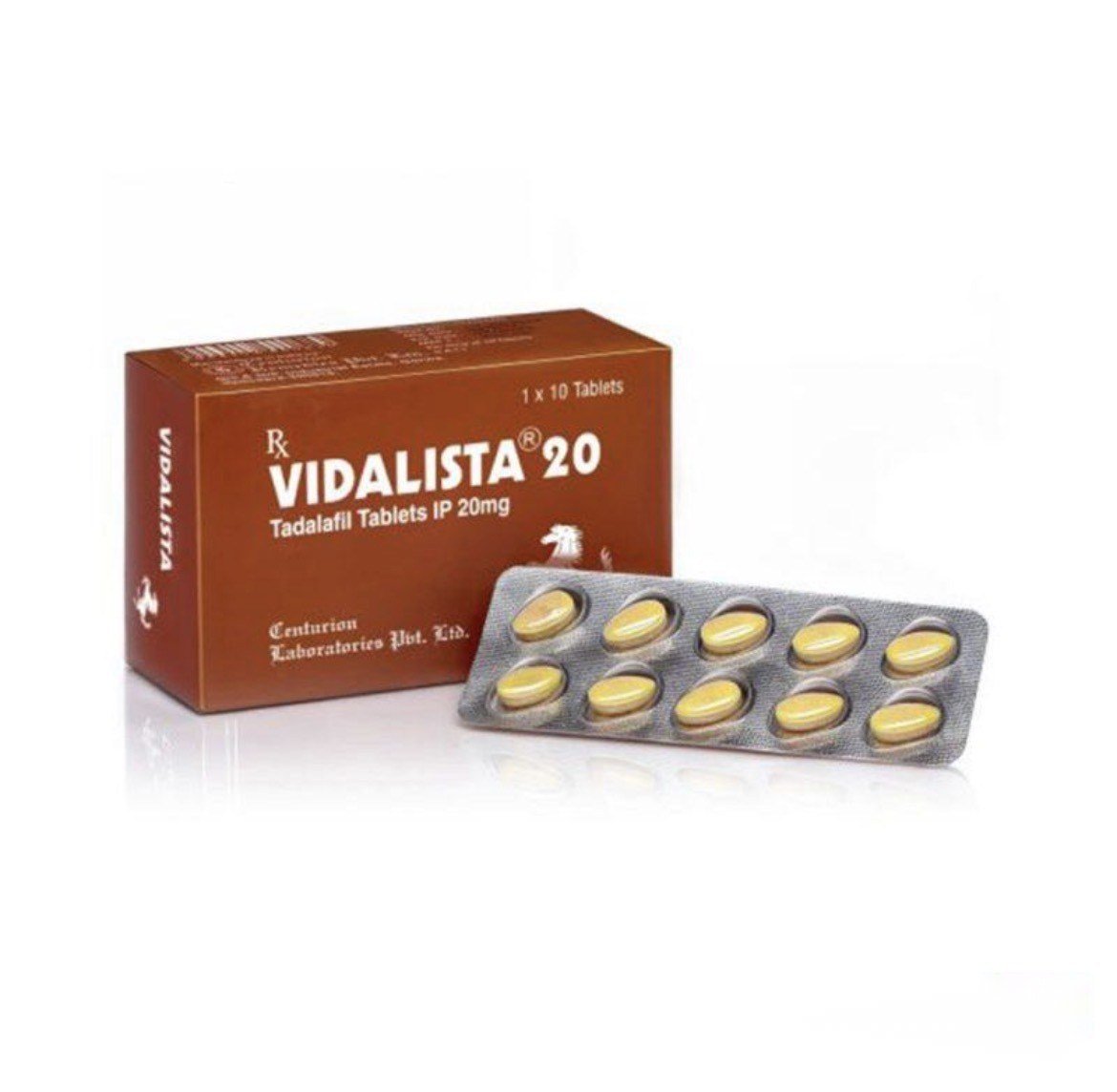 Generic Cialis (tadalafil) 20 mg – (10 Tablets Strip) – Centurion Labs
