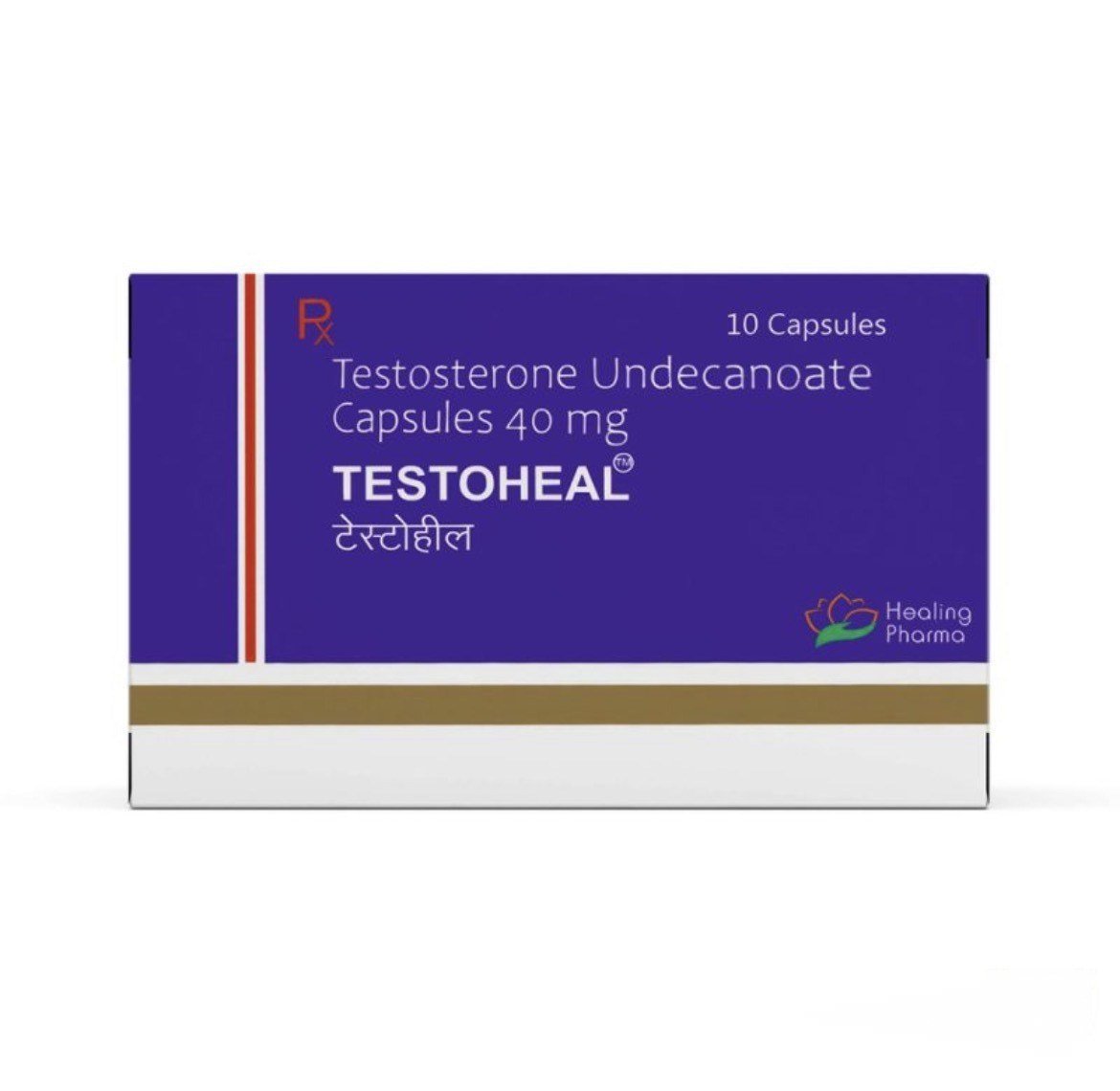 Testosterone Undecanoate Capsules ( Testoheal ) – 40mg / Per Capsule (10 Capsules Strip) – Healing Pharma